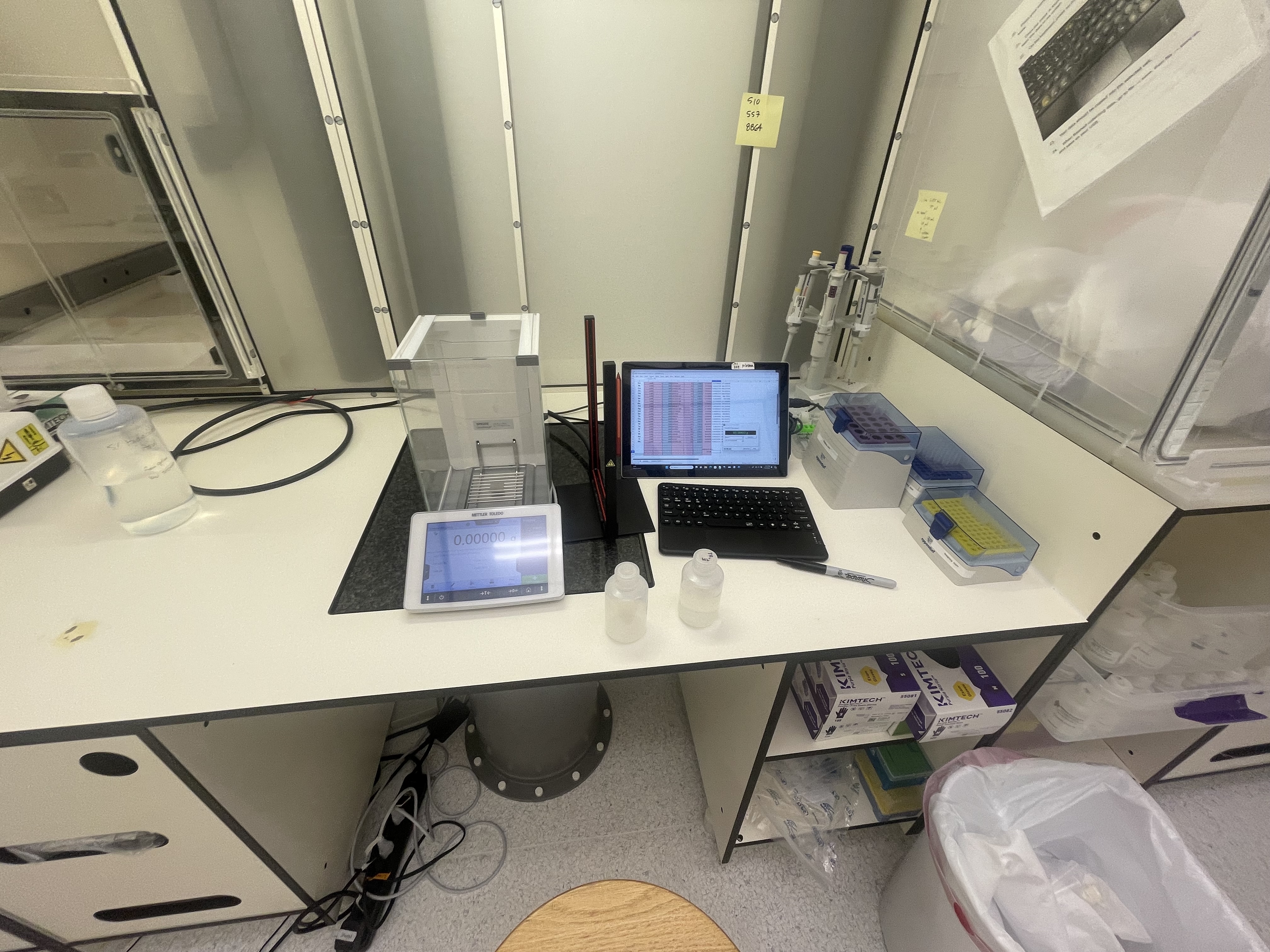 Bottle of metal solutions